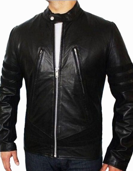 Logan Black Leather Jacket