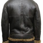 mens aviator b3 world war2 real shearling sheepskin flying jacket austin
