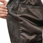 mens leather jacket black
