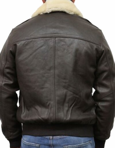 mens leather jacket black