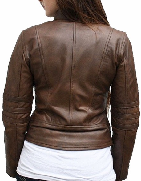 Dark Angel – Antique Brown Women Leather Jacket