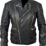 Brando Biker Black Leather Jacket