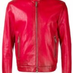 Red leather jacket