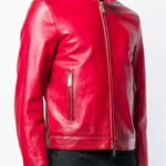 Red leather jacket