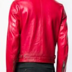Red leather jacket