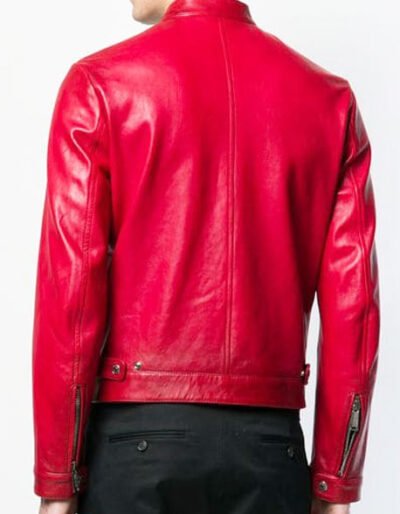 Red leather jacket