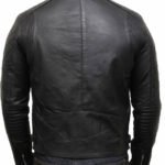 mens lleather biker jacket burgundy