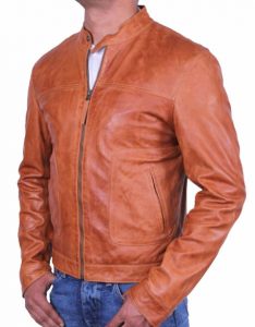 Men's Brown Real Leather Jacket - Asa - Benz Leather | 100% Real Leather