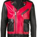 Panelled Red and White jacket
