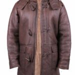 Men's shearling sheepskin duffle coat - Alaska - Image 2