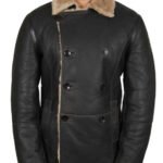 men shearling sheepskin jacket