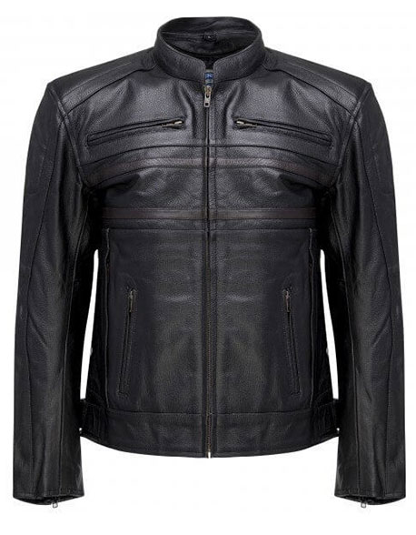 Fleming Rocky Black Leather Jacket