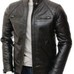 Sibiu Branded Men’s Black Leather Jacket