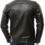 Sibiu Branded Men’s Black Leather Jacket
