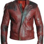 Guardians Distressed Red Maroon jacket