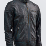 Blue-Leather-Jacket-with-Reddish-Shade