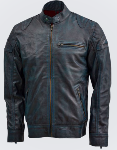 Blue-Leather-Jacket-with-Reddish-Shade