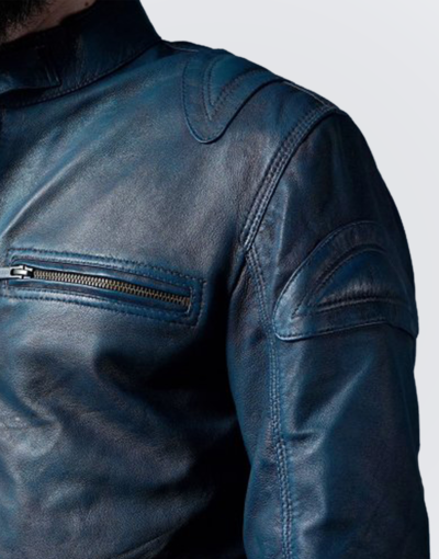 Blue-Leather-Jacket-with-Reddish-Shade