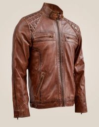 Classic Brown Waxed leather jacket