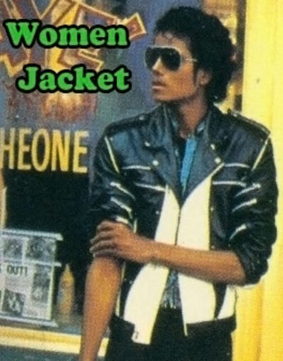 Michael Jackson Black & White WOMEN’S Pepsi Leather Jacket