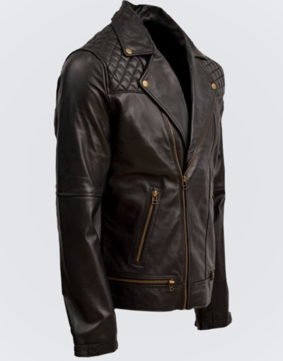 Quilted-Mens-Soft-Black-Sheep-Leather-Jacket