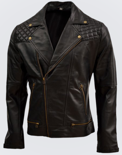 Quilted-Mens-Soft-Black-Sheep-Leather-Jacket