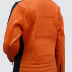 Women’s Orange Leather Jacket