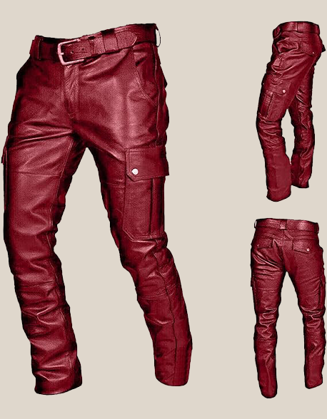 mens Leather Pant