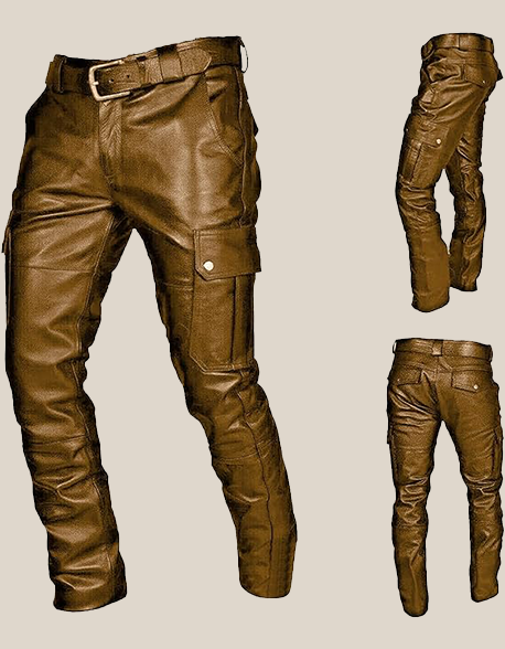 mens Leather Pant