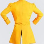 Halloweens-Benz-Leather-Mens-Alice-Wonder-Land-Leather-Hatter-MAD-Yellow-Biker-Coat