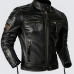 Mens-Genuine-Sheep-Skin-Leather-Biker-Jacket