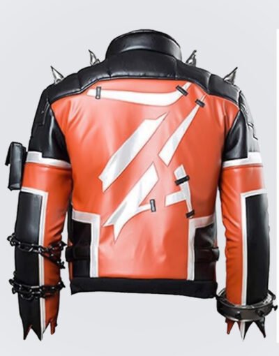 Slasher-76-Black-and-Orange-Biker-Coat