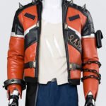 Slasher-76-Black-and-Orange-Biker-Coat