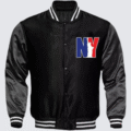 Men's New York Letterman Varsity Jacket - Image 1
