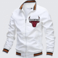 White Chicago Bull Basketball Jacket