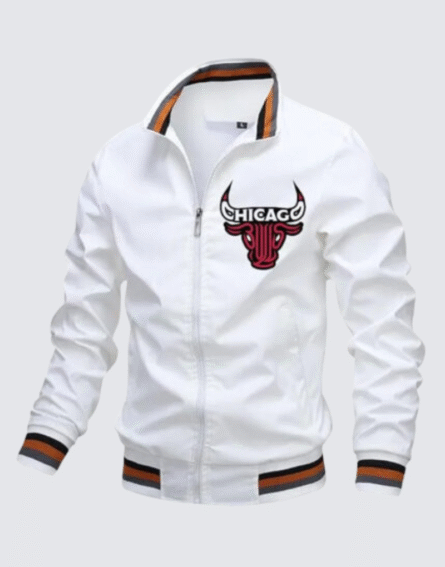 White Chicago Bull Basketball Jacket
