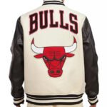 Chicago Bulls White & Black Jacket - Image 2