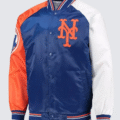 MBL New York Mets Baseball Varsity Jacket - Image 1