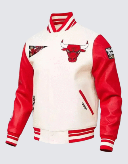 Men Chicago Bulls Vintage Varsity Jacket