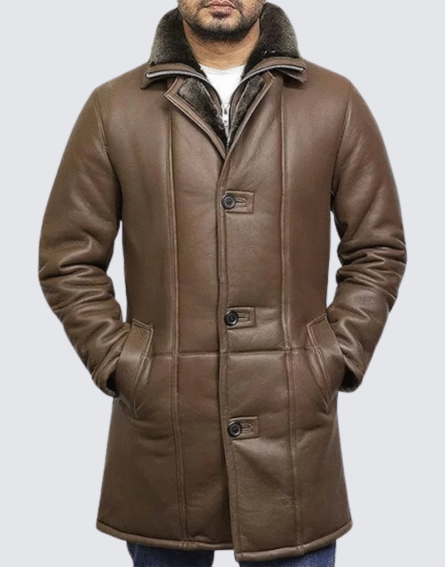 RAF B3 Shearling  Leather Bomber Coat
