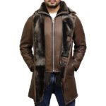 RAF B3 Shearling  Leather Bomber Coat - Image 3