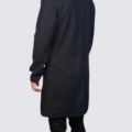 Men’s Slim-Fit Black Wool Hooded Coat – Thermal Lined Toggle Overcoat for Winter - Image 2