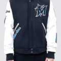 Men College Miami Lettermen Varsity Jacket