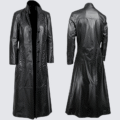 Women's Long Black Lambskin Leather Trench Coat – Elegant, Timeless & All-Season Wear - Image 2
