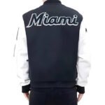 Men’s College Miami Lettermen Varsity Jacket – Classic Athletic Style Meets Modern Streetwear - Image 2
