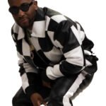 Men’s Checkmate Black & White Leather Jacket – Premium Lambskin, Motorcycle Style - Image 7