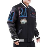 Men's Miami Mash Up Varsity Jacket - Image 3
