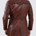 Men's Vintage Distressed Leather Trench Coat – Classic Long Duster for Rugged Elegance - Image 2