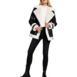 Women’s RAF Distressed Leather Shearling Aviator Jacket – Vintage B3 Bomber Style - Image 4