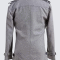 Edward Cullen Men’s Grey Pea Coat | Twilight-Inspired Vampire Cosplay Jacket - Image 2